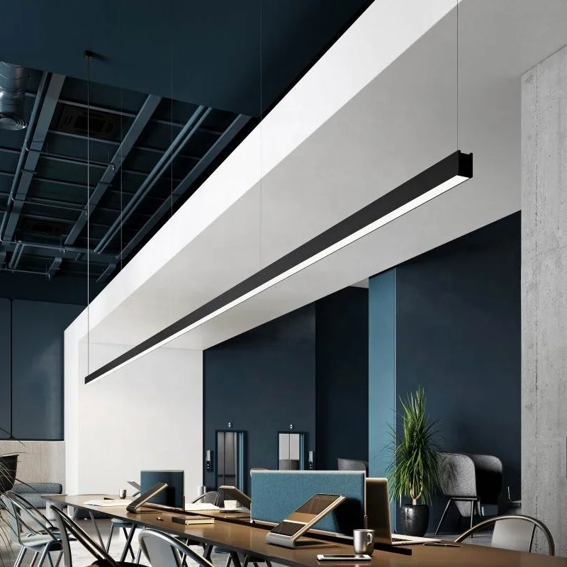 Efficient RoHS Compliant LED Pendant Linear Light Slim Office Suspended Lighting Solution 1200mm Linear Light