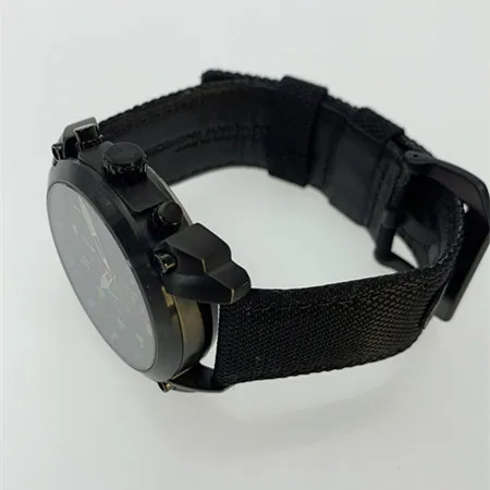 luxury chronograph large face quartz watches for mens waterproof watches for man black timepieces