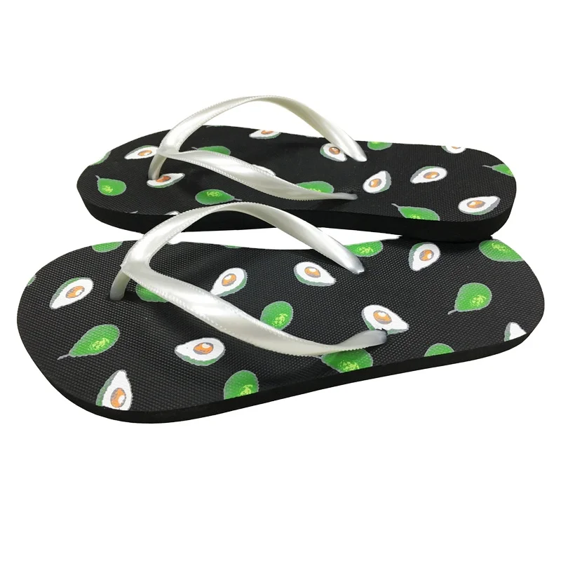 Manufacturer Wholesale Ladies Beach Colorfully Cheap Custom Printed Ladies Flip Flops Flat ladies Slippers