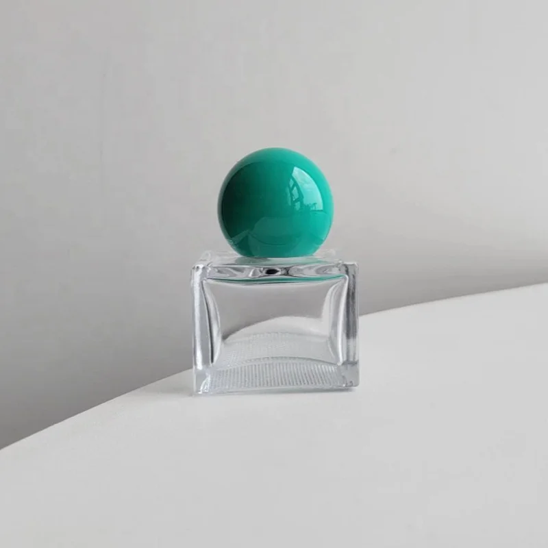 New empty glass perfumes bottles special bottom perfume bottle 30ml unique square perfume bottles