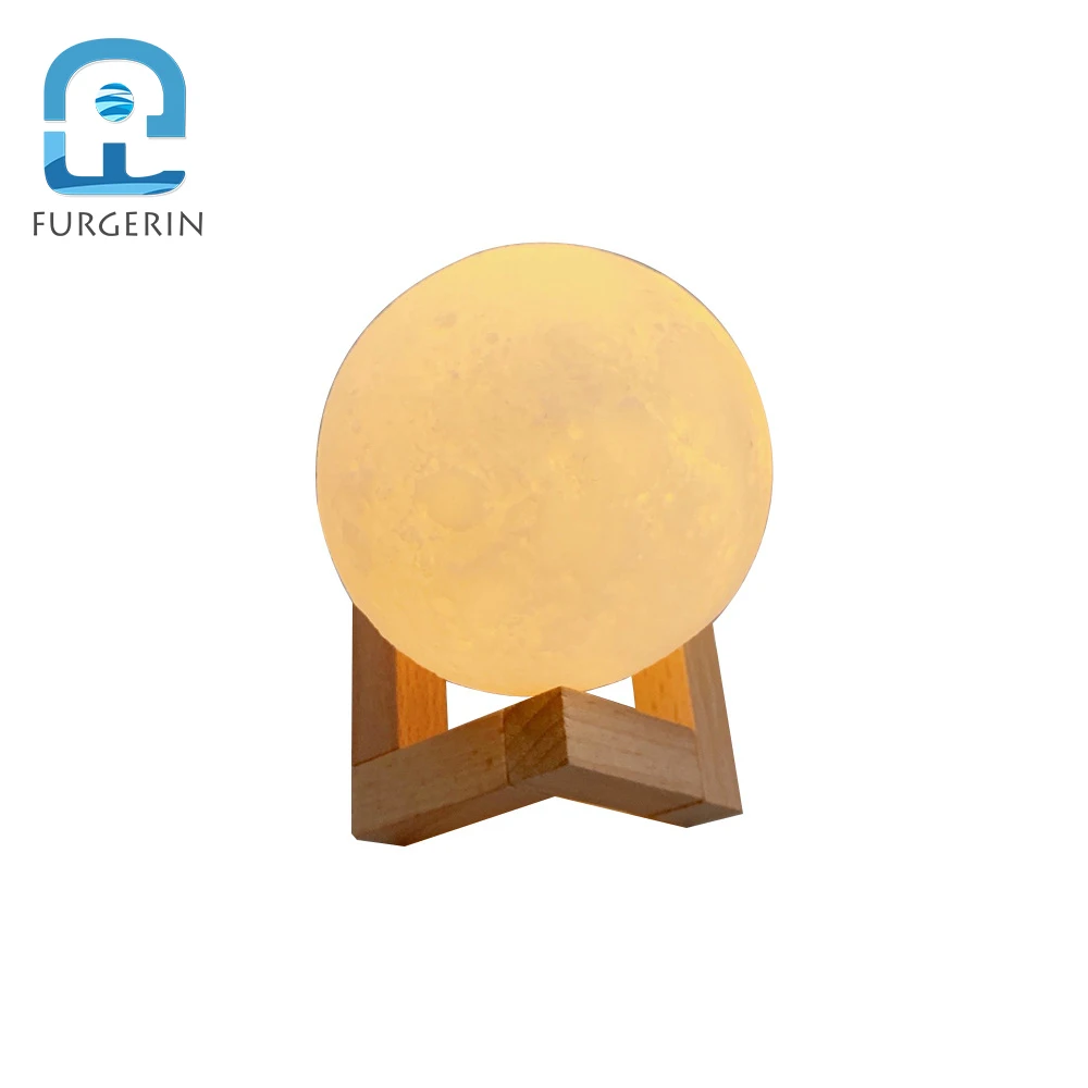 Creative ins new table lamp bedroom bedside night light small moon heart hollow projection