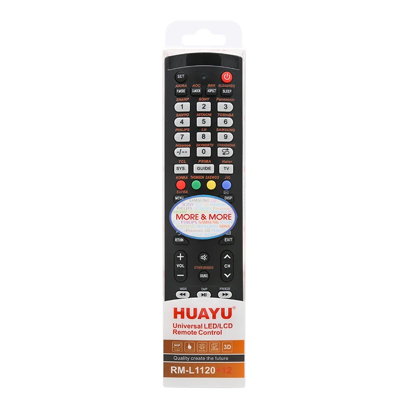 HUAYU RM-L1120+12 Universal Remote Control for All Brand LCD LED HDTV 3D Samsung Sony LG Sharp TCL Smart  TV Remote