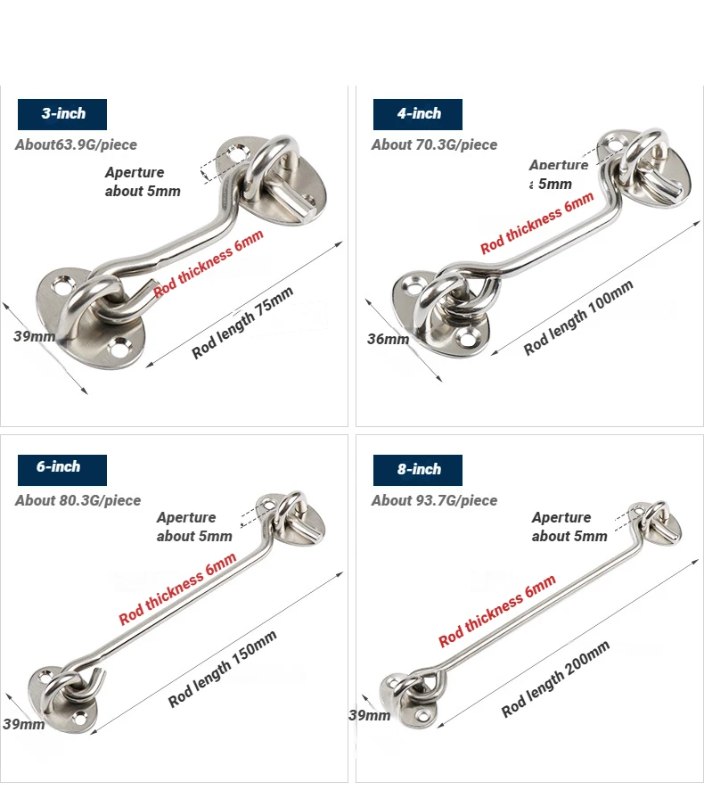 Jinnate Child Safety Lock Stainless Steel Lock Punch Free Lock