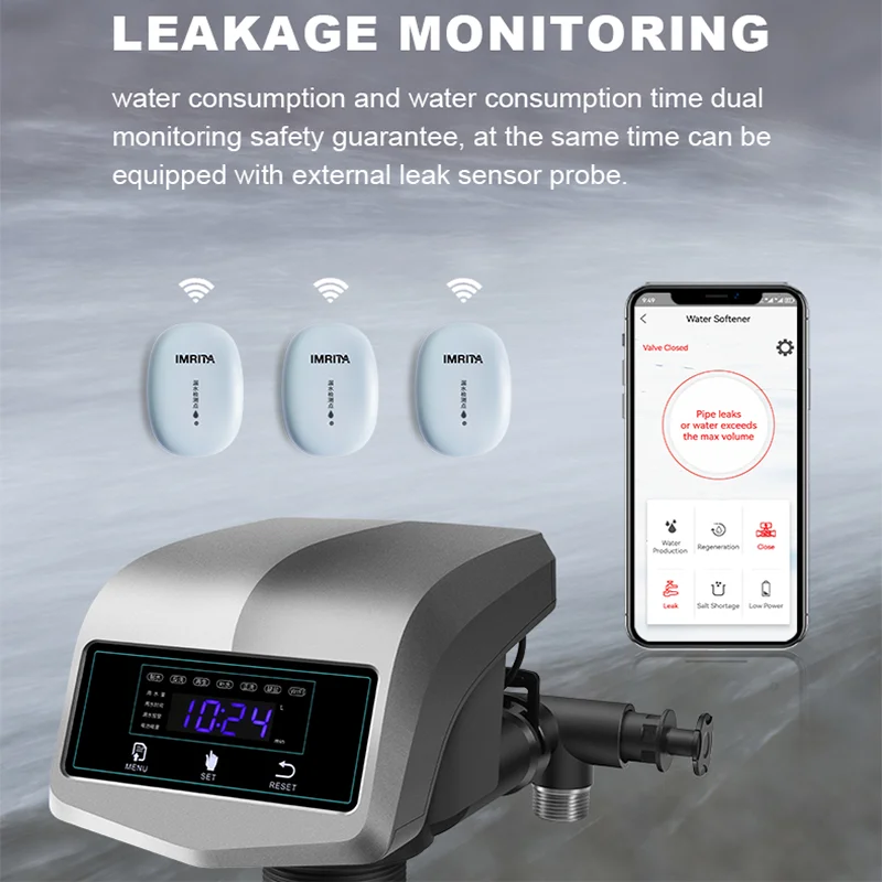 Imrita Multi Models Multiport Manual Automatic 3T/h Water Filter control valve Automatic Water softener System control valve