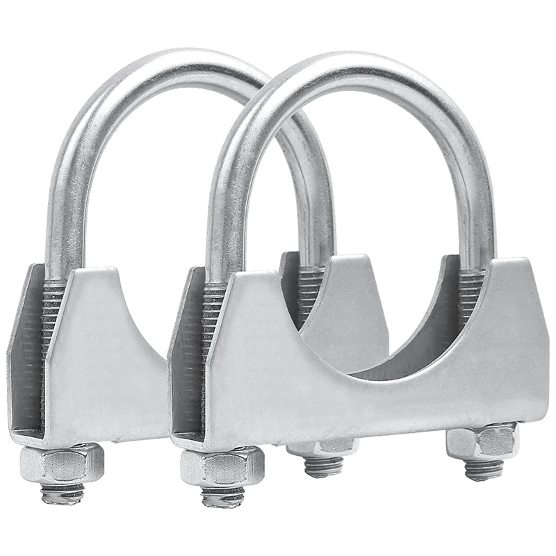 Heavy Duty Stainless Steel U Bolt Muffler Exhaust Clamp Hanger for Exhaust Pipe Muffler And Other Home Industrial Applications