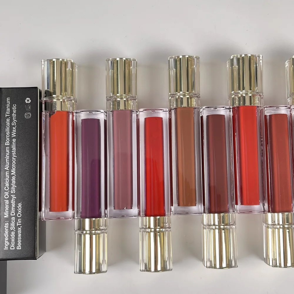 Vegan custom matte waterproof lipstick private label matte liquid lipstick