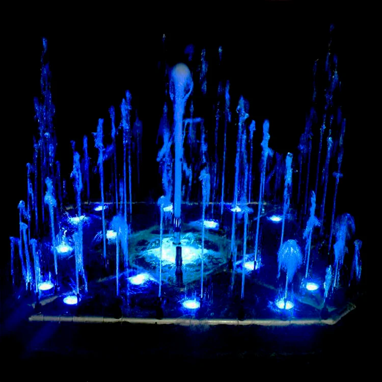  Уличный садовый Декор 6x4 м квадратная форма миниатюрный внутренний водяной фонтан дизайн со световой звуковой системой