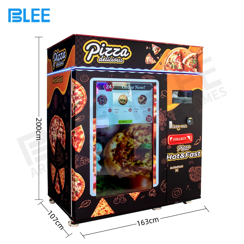 Competitive price self-service hot pizza oven vendo machine automatic heating fast vending machine for pizza