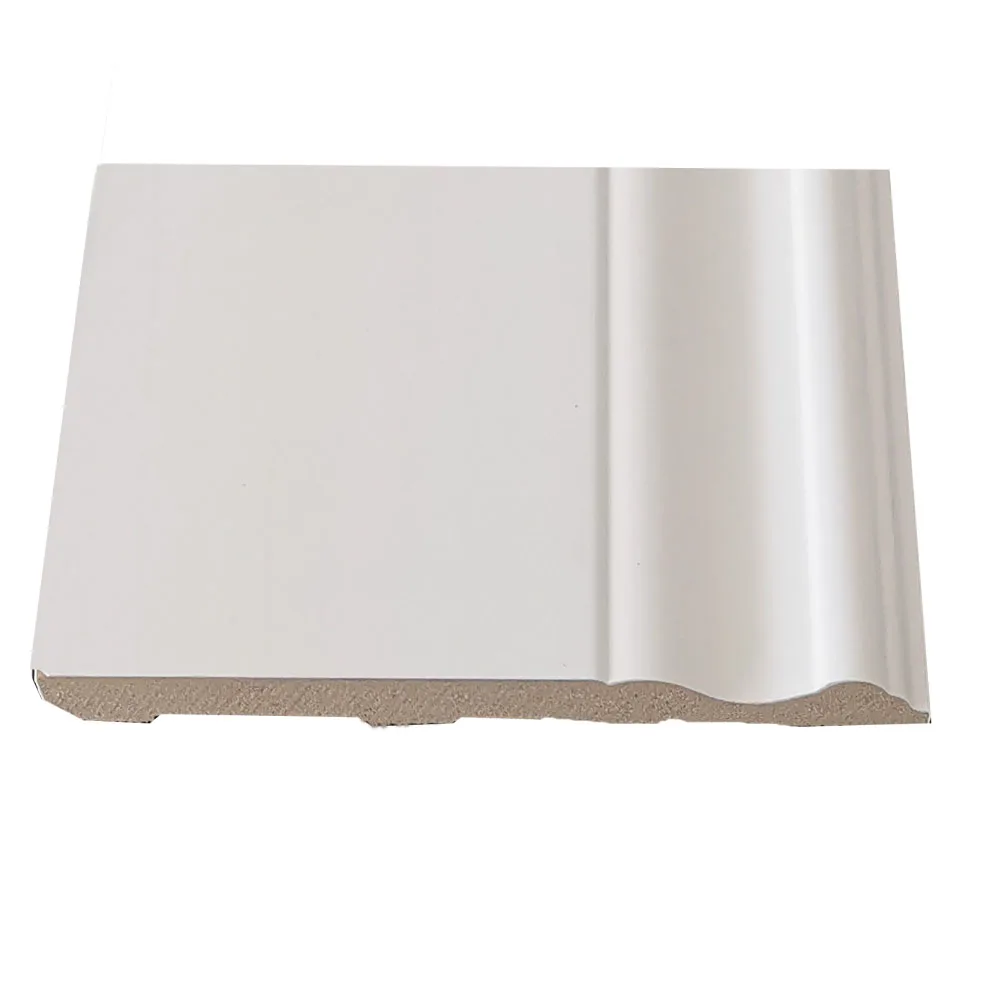 Pre-primed MDF skirting moulding baseboard crown moulding for home decoration