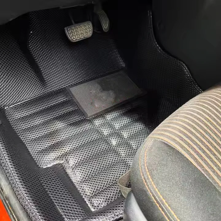 Muchkey Custom Logo Diamond Burr Special All Weather 3D EVA Carpet Car Mat For Toyota Corolla Camry Prado Highlander RAV4 Lexus