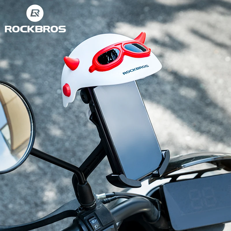 ROCKBROS Phone holder sun visor cap Safety Protection Motorcycle Mobile Phone Bracket Sun Helmet Bike Motorcycle Phone Holder