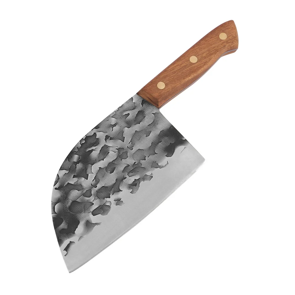 Xingye New Design Butcher Knife 7 Inch High Carbon Forged Stainless Steel Chefs Knives Shabili Wood Meat Cleaver Long Knife