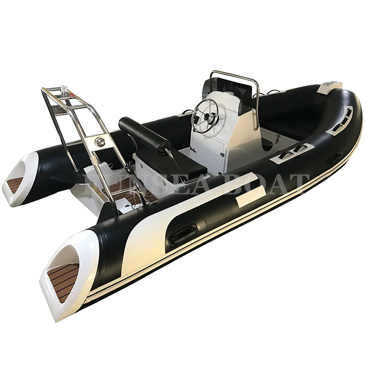 direct selling 4 person 14 ft fiberglass or aluminum deep v bottom hull small pvc / hypalon inflatable boat with motor for sale