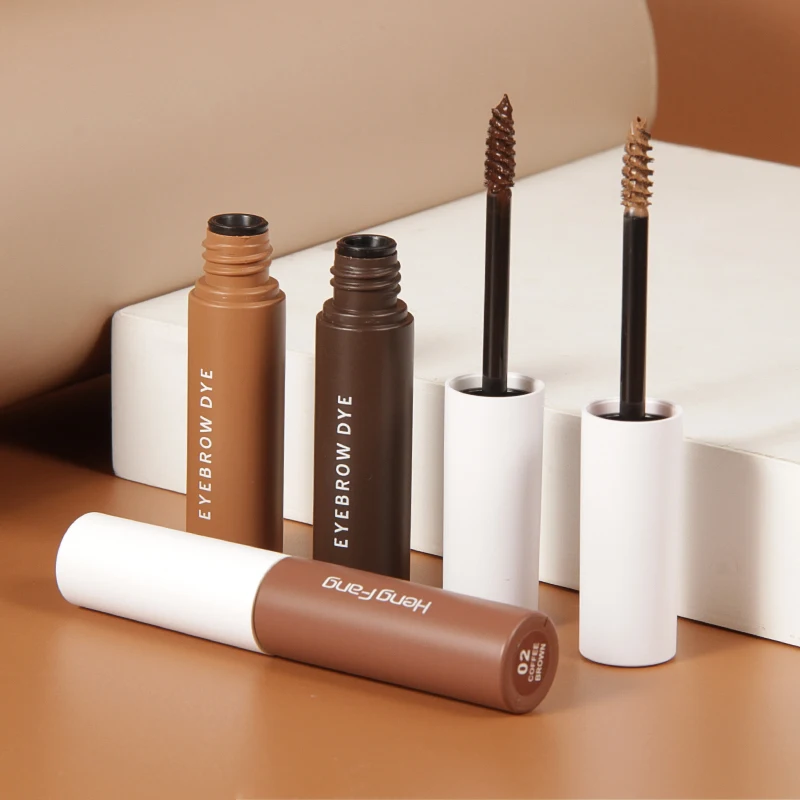 Private Label Eyebrow Gel with Spiral Brush Head Three Colors New Eyebrow Cream