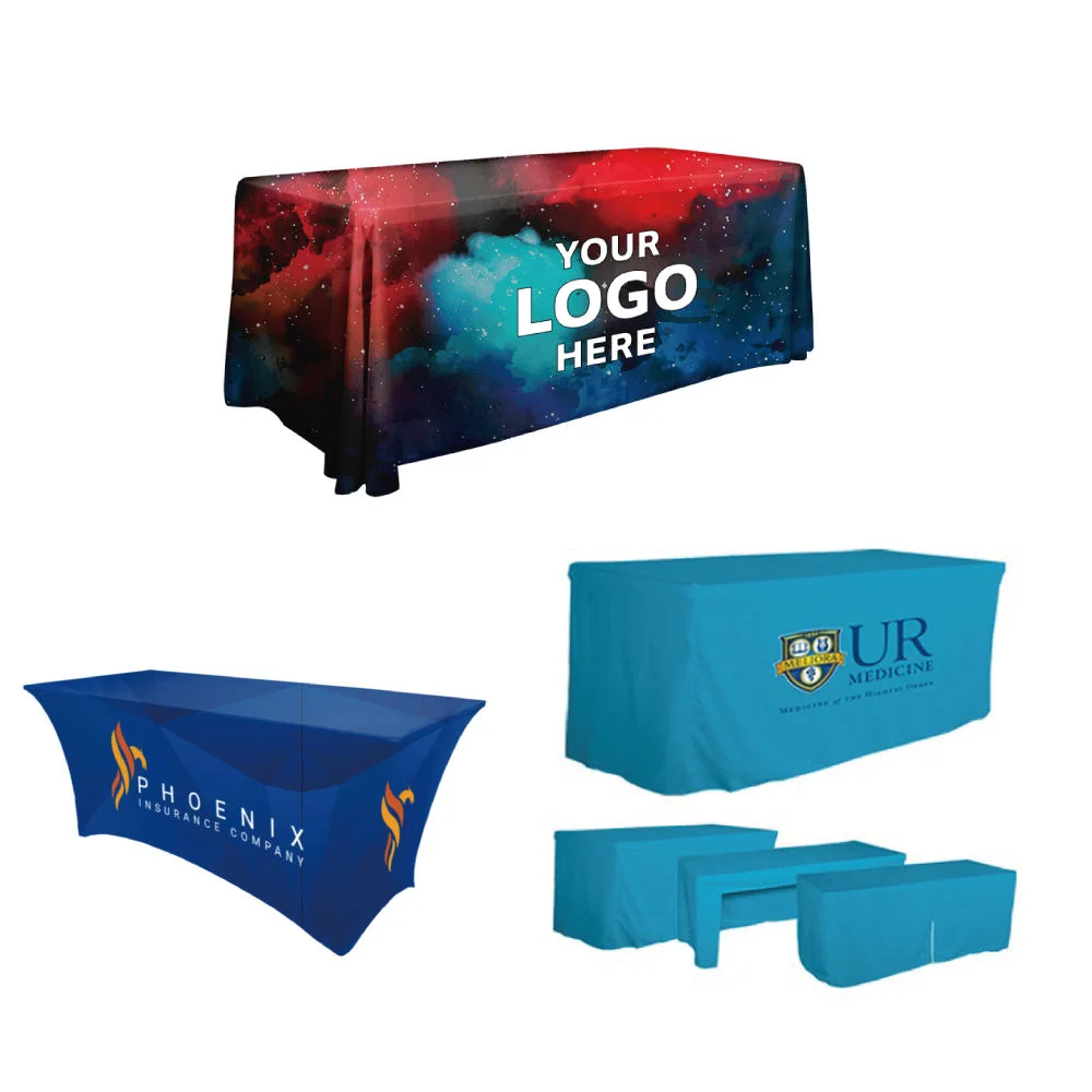Tablecover Printing Dropshipping Factory Promotional Table Banner for Festival Activity