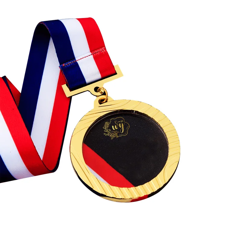 Stock Mold Custom Insert 3D Medals Sublimation Engrave Sports Marathon Dancing Epoxy Gold Blank Metal Medals And Trophies