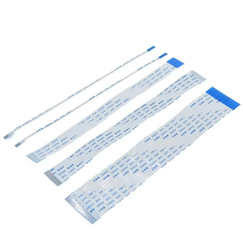 100pcs Type A 10 cm 100 mm FFC FPC 20pin 0.5 1.0 Pitch Flat Ribbon Flex Cable 20 pins 20624 AWM 80C VW-1 60V Power Button