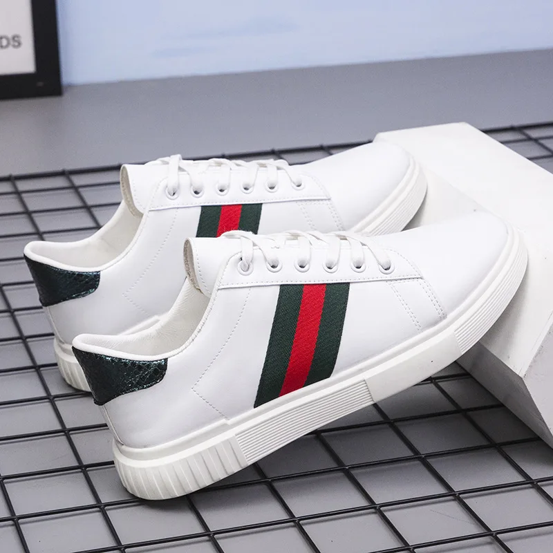 Chinese factory top brand sport causal men fashion sneakers white Flat shoes