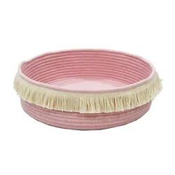 Popular Amazing Quality Round Rope Advanced Pet Luxury Pet Sofa Cool Rattan Pet Bed For Living Room