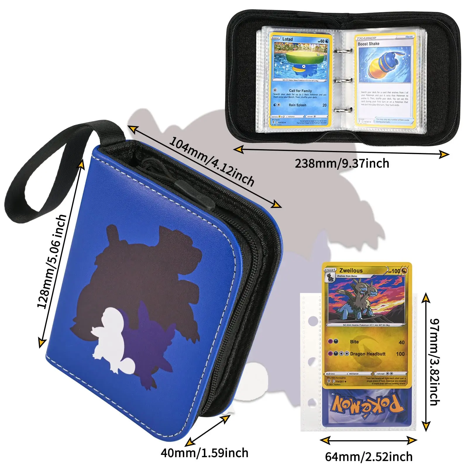 storage cheap ring case sport football baseball 1 2 4 9 pockets sleeves mini small poke mon trading card game collection binder