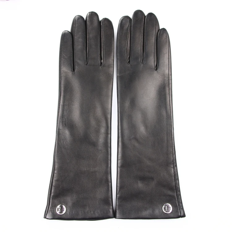 
 Женские Классические кожаные перчатки из натуральной овчины с кашемировой подкладкой  