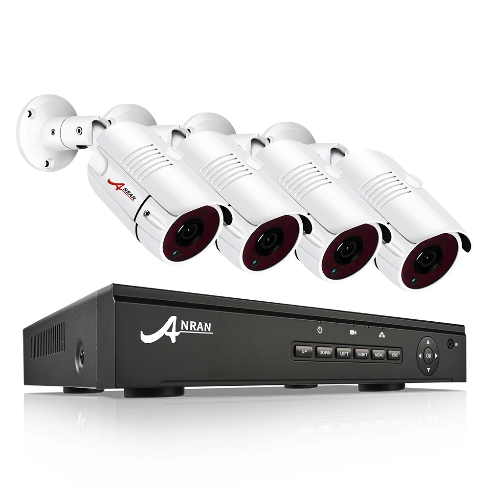  ANRNA 3MP 4-канальная система записи безопасности 1080P 4CH Cctv NVR купольная домашняя POE CCTV
