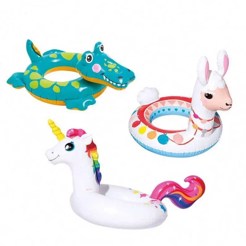 [ SALE ] Intex 58221 BIG ANIMAL RINGS Big Animal toddler baby Kids Child Inflatable Ring Swim Pool Aid Trainer Float