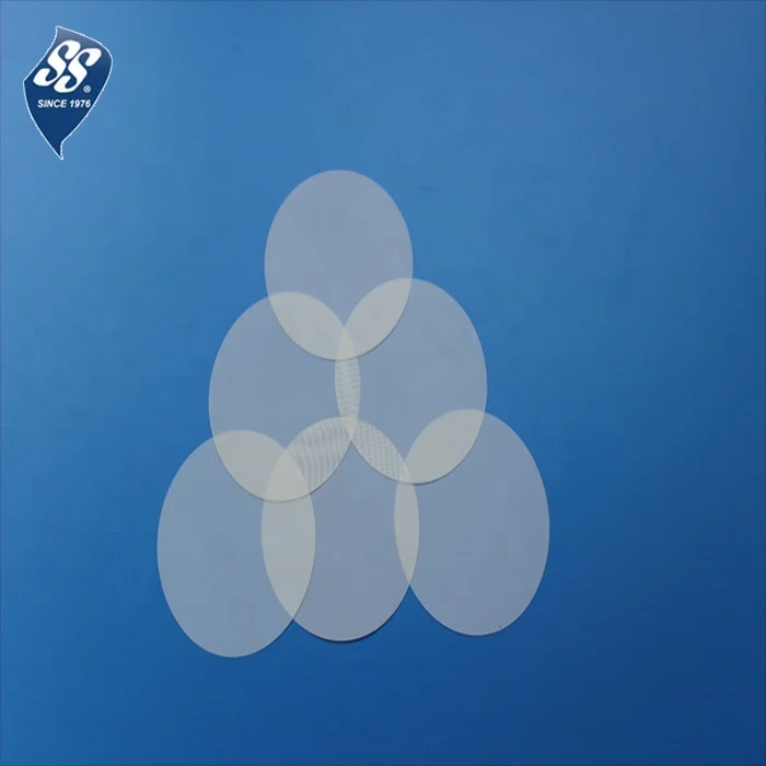 lazer cutting polyester nylon mesh filter disc with customized shape