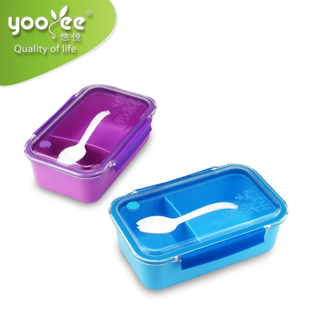 Cheap plastic leak-proof tiffin kids lunch box food container with divider