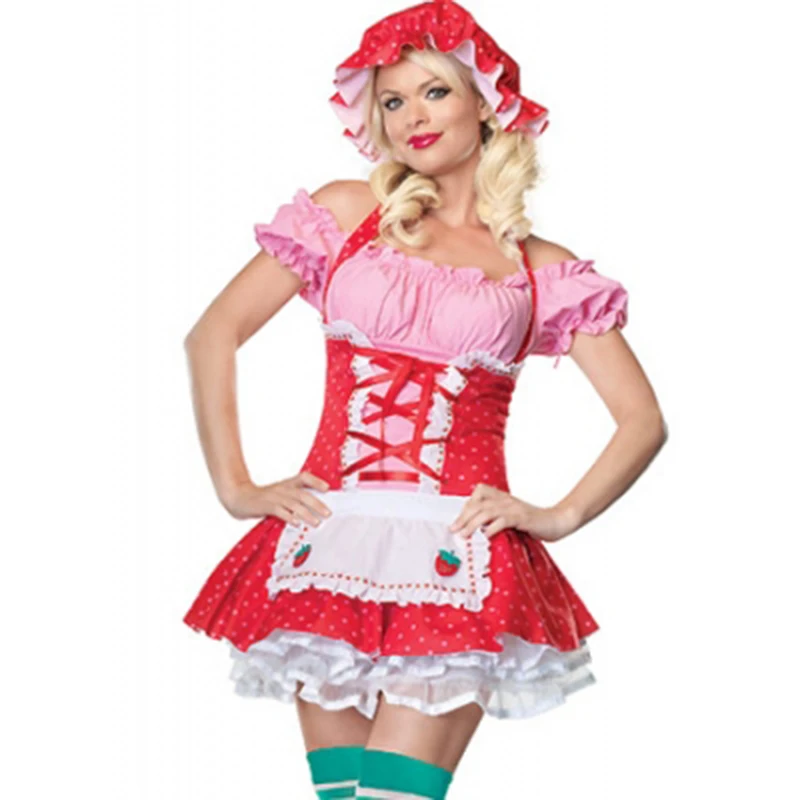 Women adult little red riding hood costume party fairy movies costume for cosplay party