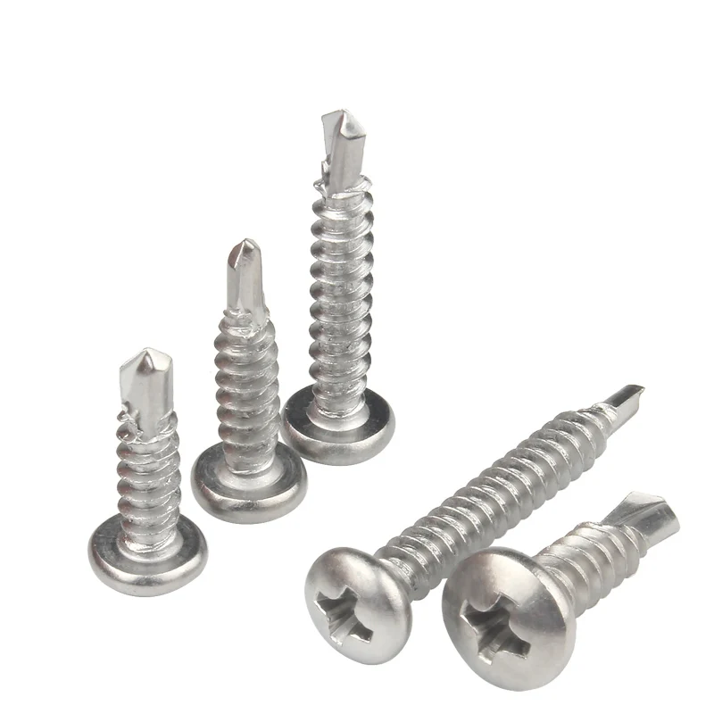 Fastener product SS316 stainless steel DIN7504K hex flange head self drilling screw Cross Recessed Pan Head Drilling Screws