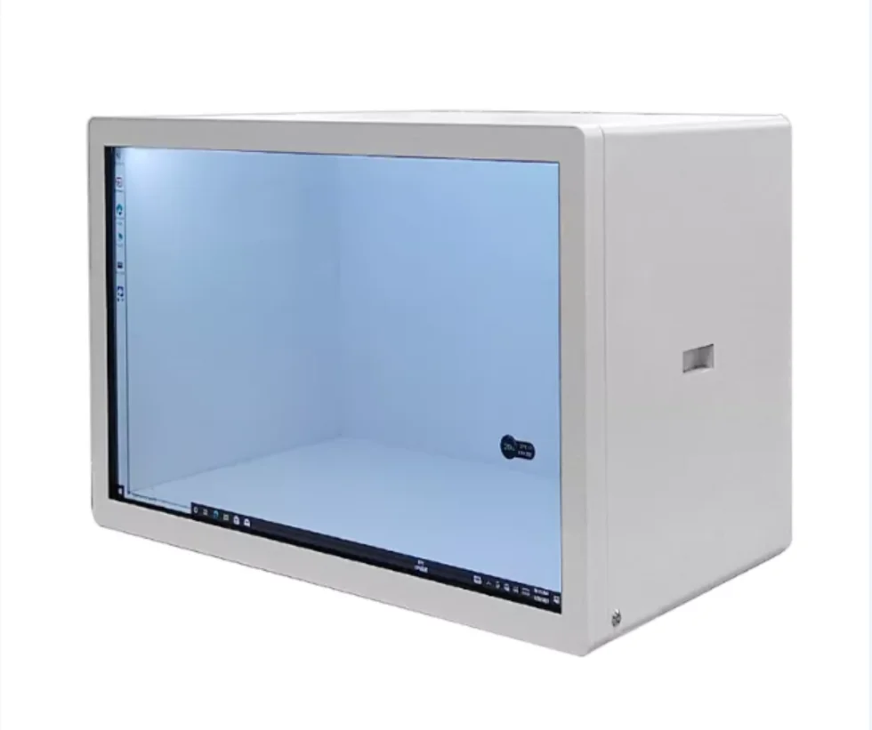 Full HD 3D Holographic showcase transparent lcd display advertising hologram 3d display