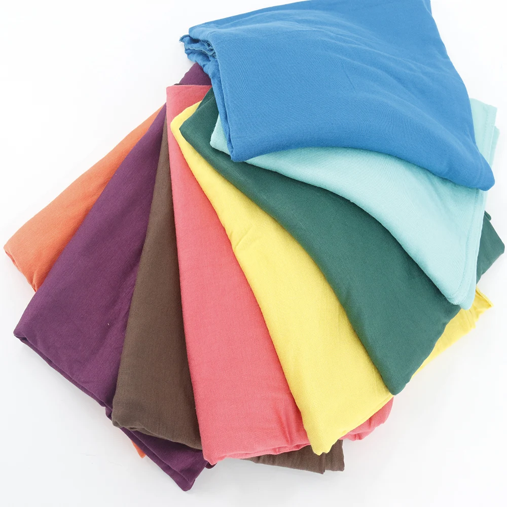 2021 New Style plain color shawl New Trend Arab Dubai Muslim women high quality soft breathable Jersey cotton one loop scarf