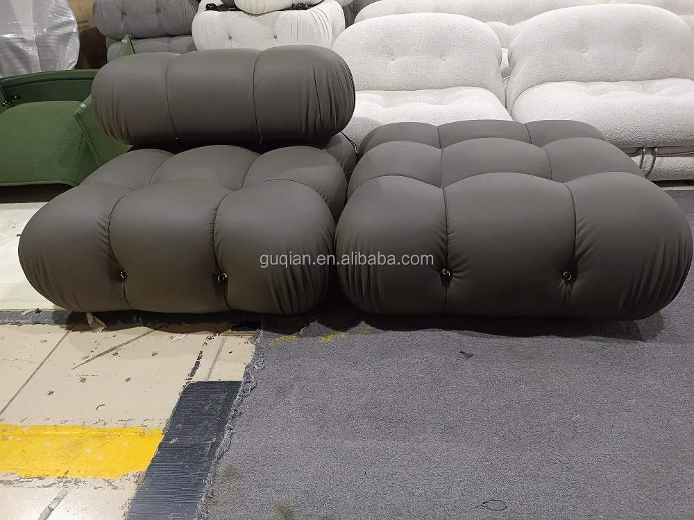 modern divan living room sectional furniture design latest l shaped fabric corner Modular Mario Bellini sofa with recliner