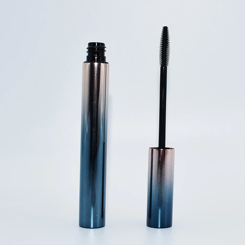 Fashion Mascara Metal Cosmetics Tube Container 10g Anodized Gradient Blue Color Mascara Packaging Japan