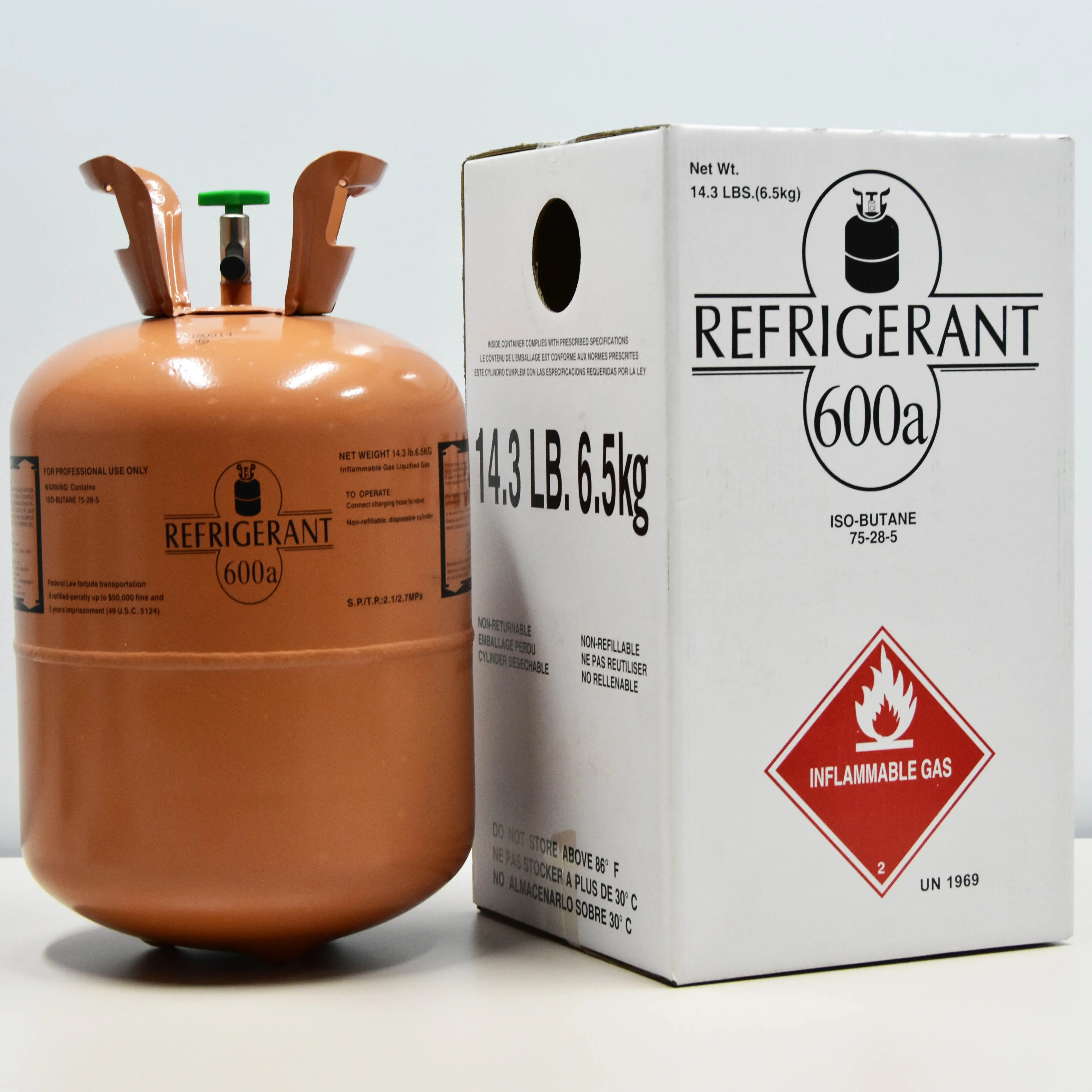 
wholesale high purity isobutane industrial environmental refrigerant gas r600a best replacement for r12 refrigerant gas r600a 