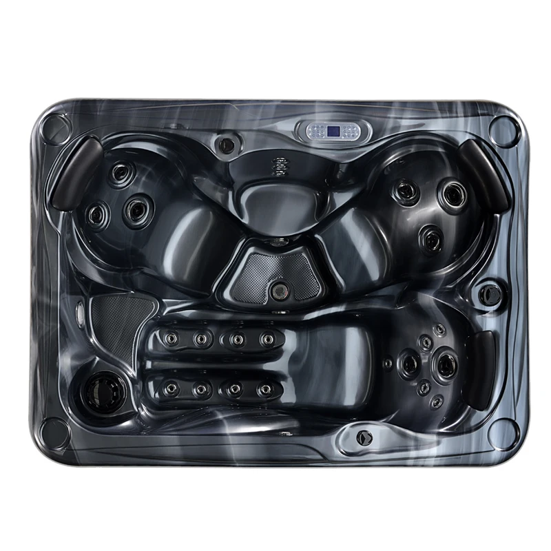 Mini Bath Tub Ozone Hydrotherapy Home Spa Outdoor Acrylic Massage CE Modern Freestanding Combo Massage (air & Whirlpool) Drainer