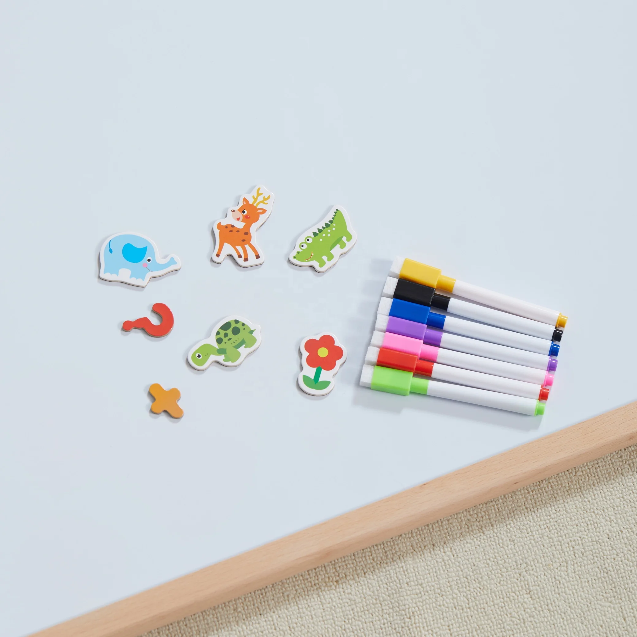 Asweets Kids Educational Toy  Wooden Stand Art Easel Drawing Board with  chalk board and Magnetic  for Creative Drawing