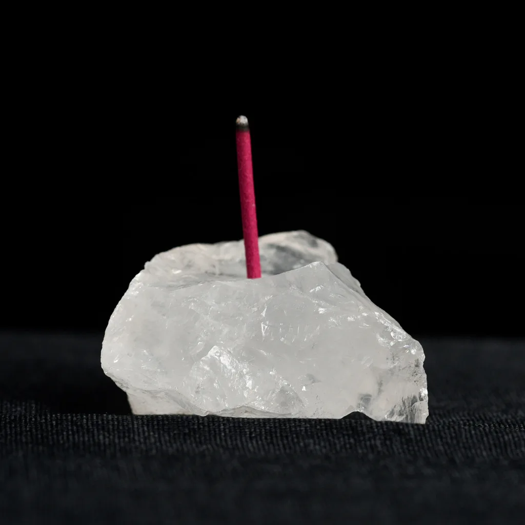 Natural Quartz Crystal chakra Meditation mineral Inserted Fragrant Spirit Powder raw Original rough Stone for home fengshui