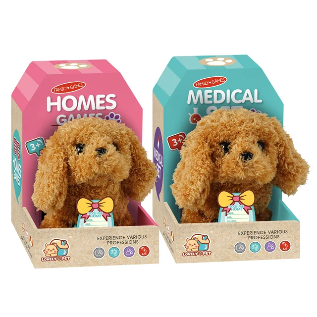 2024 Hot Sell Electric plush pet dog simulation plush dog realistic walking wagging tail nodding and shouting puppy doll