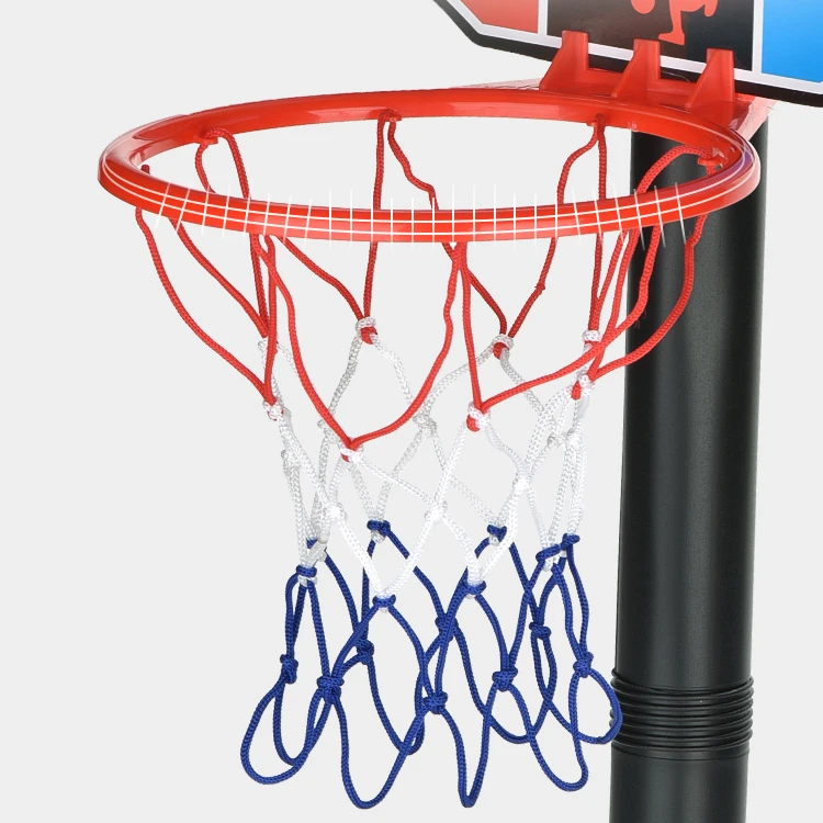Plastic Adjustable Inflatable Basketball Hoop Stand Amusement Backboard Basket Ball Game Air Pump