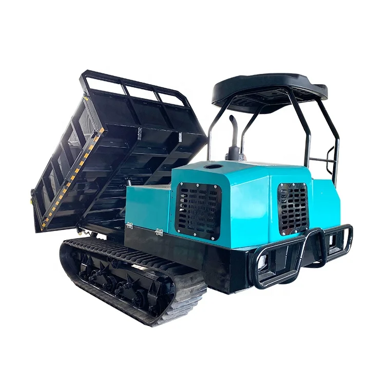 Sale Self Loading Mini Site Dumper 3tons Hydraulic Pressure System All Terrain Crawler Dumper China Mini Truck Manual Changchai
