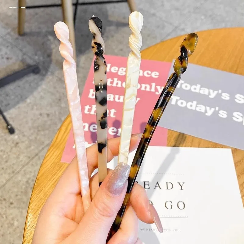 2024 hot sell Chopsticks shaped Acetate Hairpins For long hair  Hair Stick For Women Hair Accessories