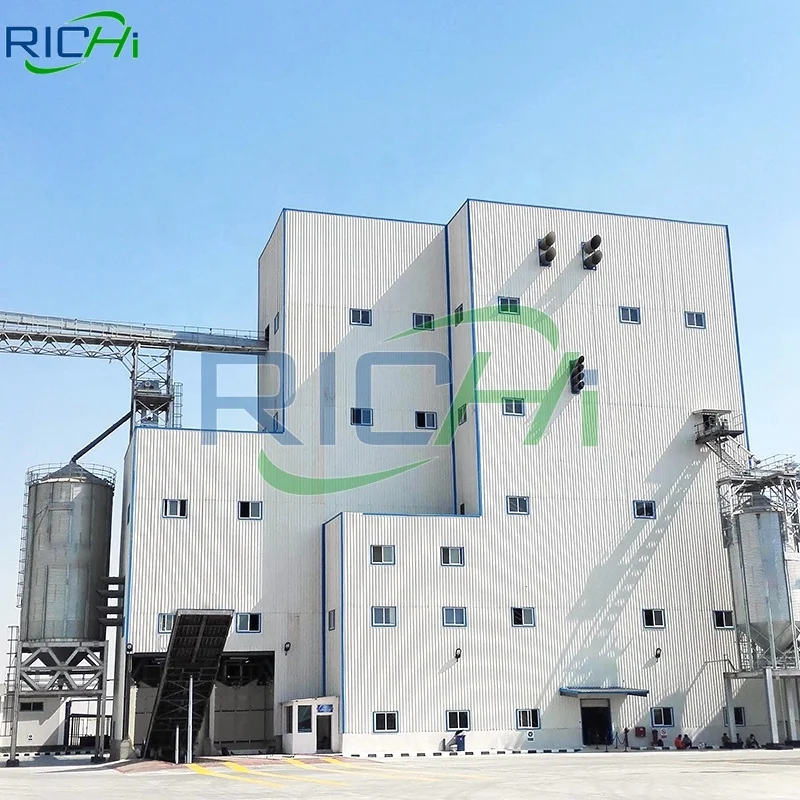 RICHI 20 T/H Animal Feedstuff Cattle Poultry Feed Pellet Mill Machine Production Line With CE