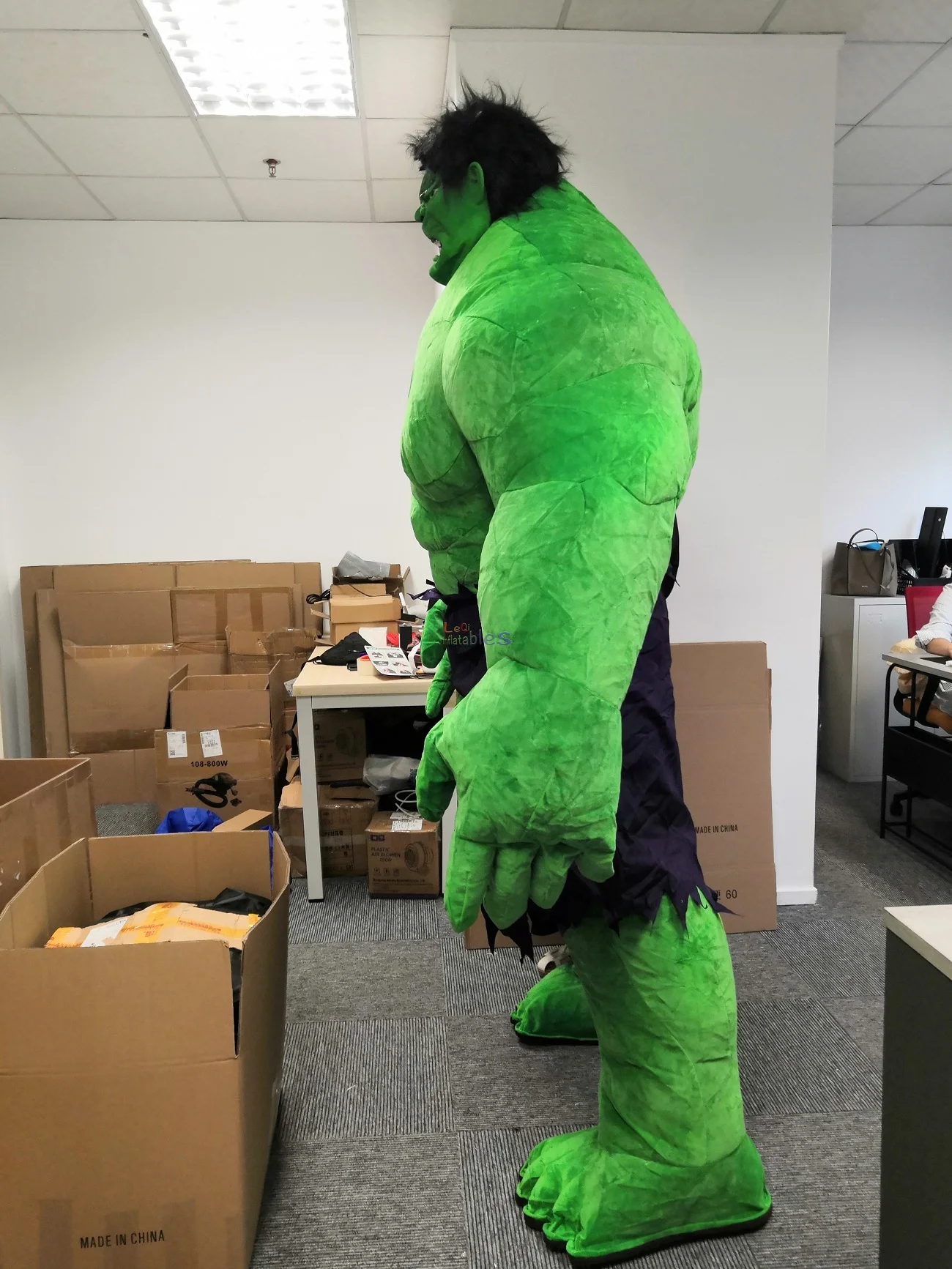 Hulk Mascot Costume Hot Sale Custom Inflatable Giant The Green Cartoon Mascot Costume For Adult