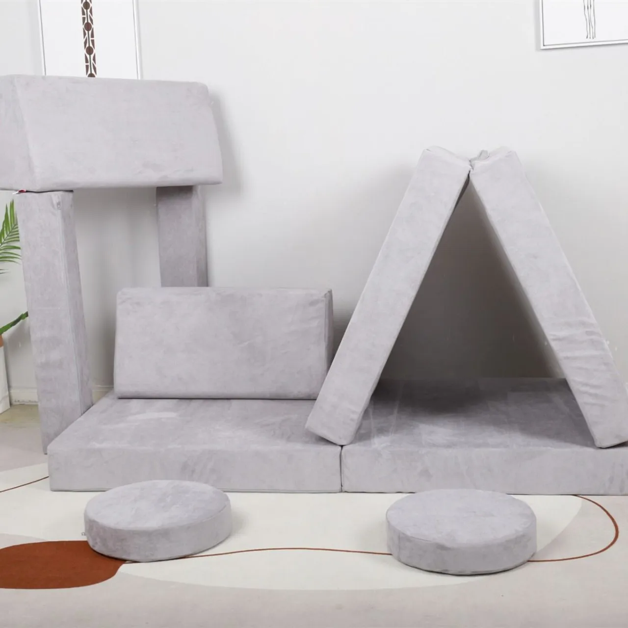 Multi Purpose Baby Support Sitting Srainer Sofa Seat Play Foam Building Blocks Couch