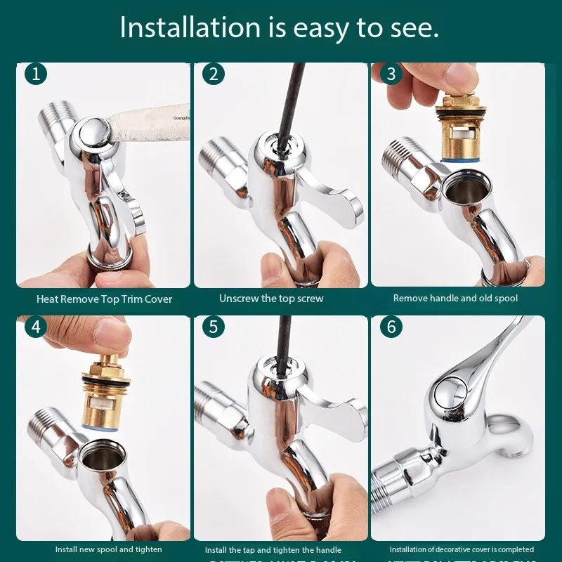 Faucet fittings copper fast open ceramic valve core hot and cold water shower faucet cartridge