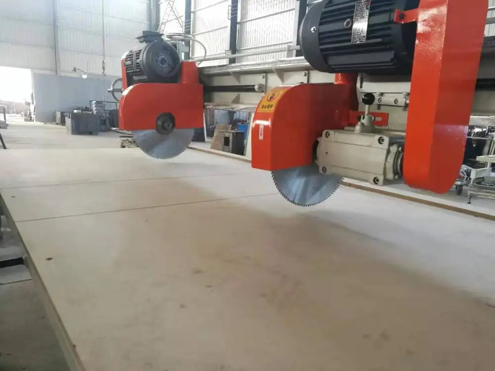 Two Head Sliding Table Cutting Saw for Wooden/PVC/WPC door panel cutting