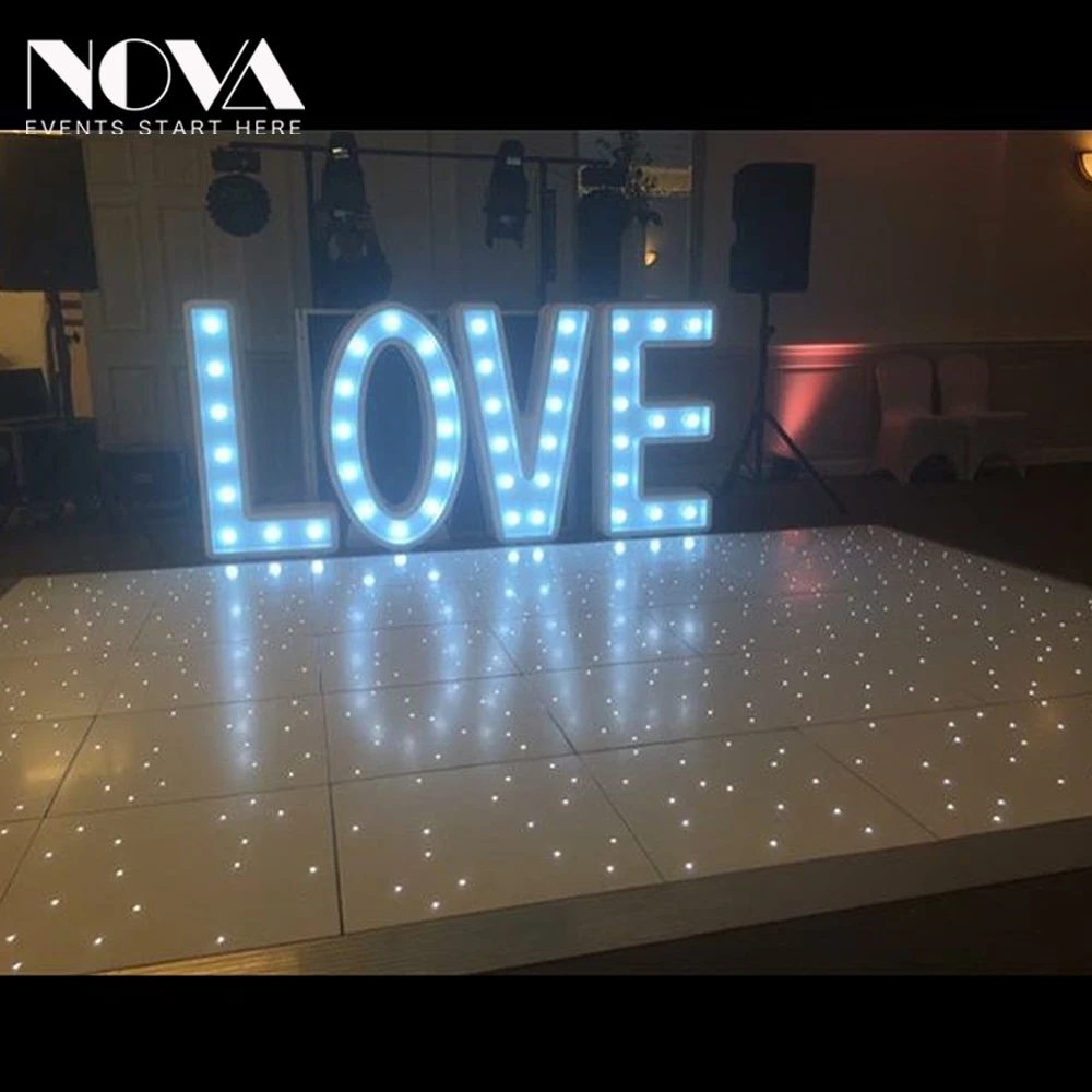 NOVA Christmas event hire large size movable and portable led dance floor for re-sell
