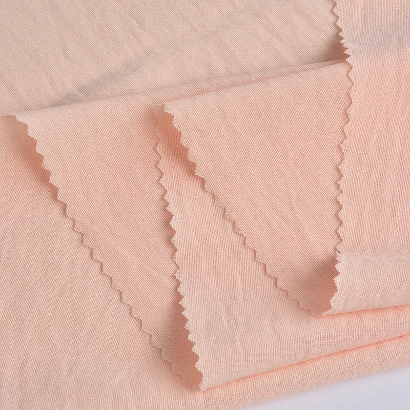 PNew Woven Stretch 100%CEY Ice Silk Four Elastic Plain Color Fashion Leisure Rayon Blended Fabric